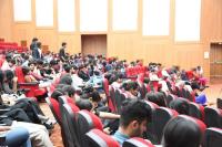 Students and faculty attending the spiritually enriching lecture